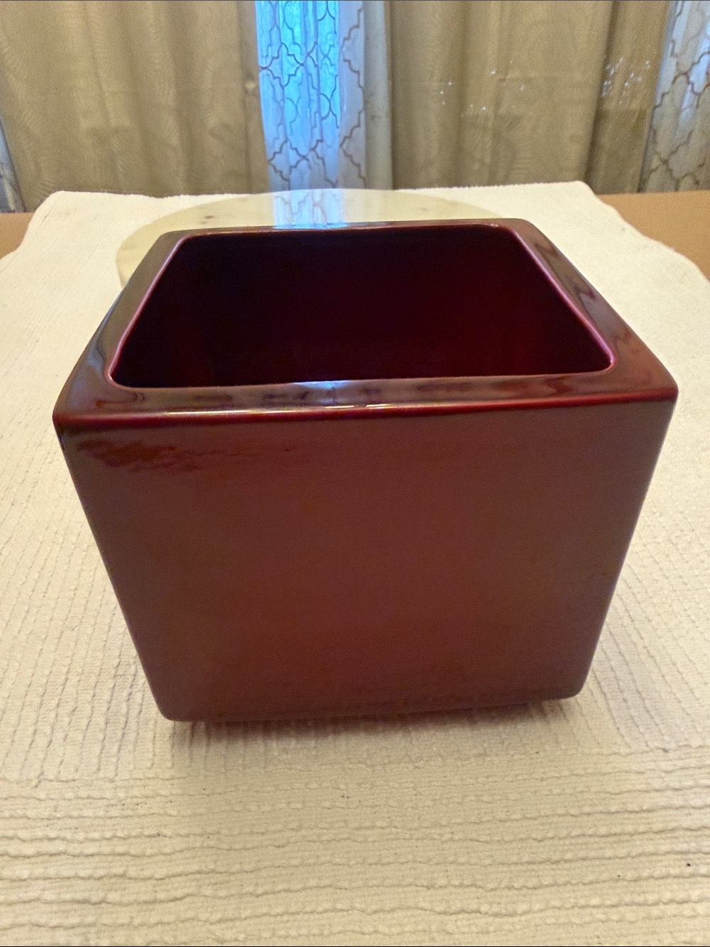 Scheurich numbered Red Ceramic Decorative Pot Vintage